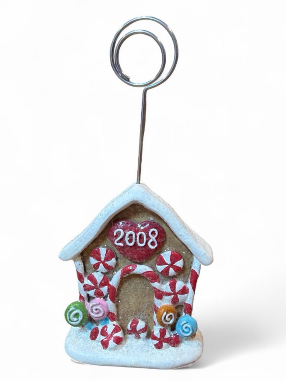 Holiday Gingerbread House Photo Card Holder - 2008